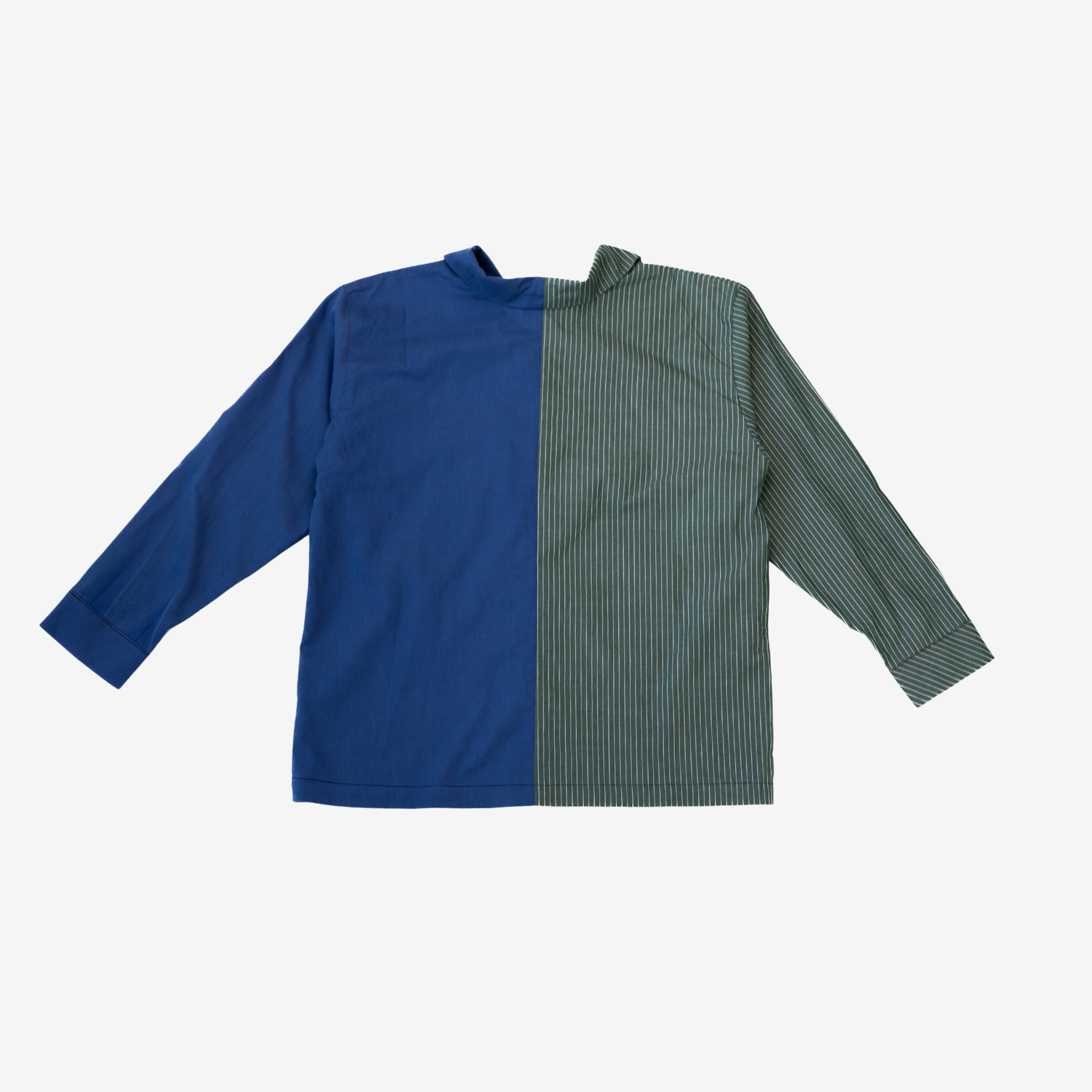 Sleeve Shirt | Blue & Green | 7-8Y