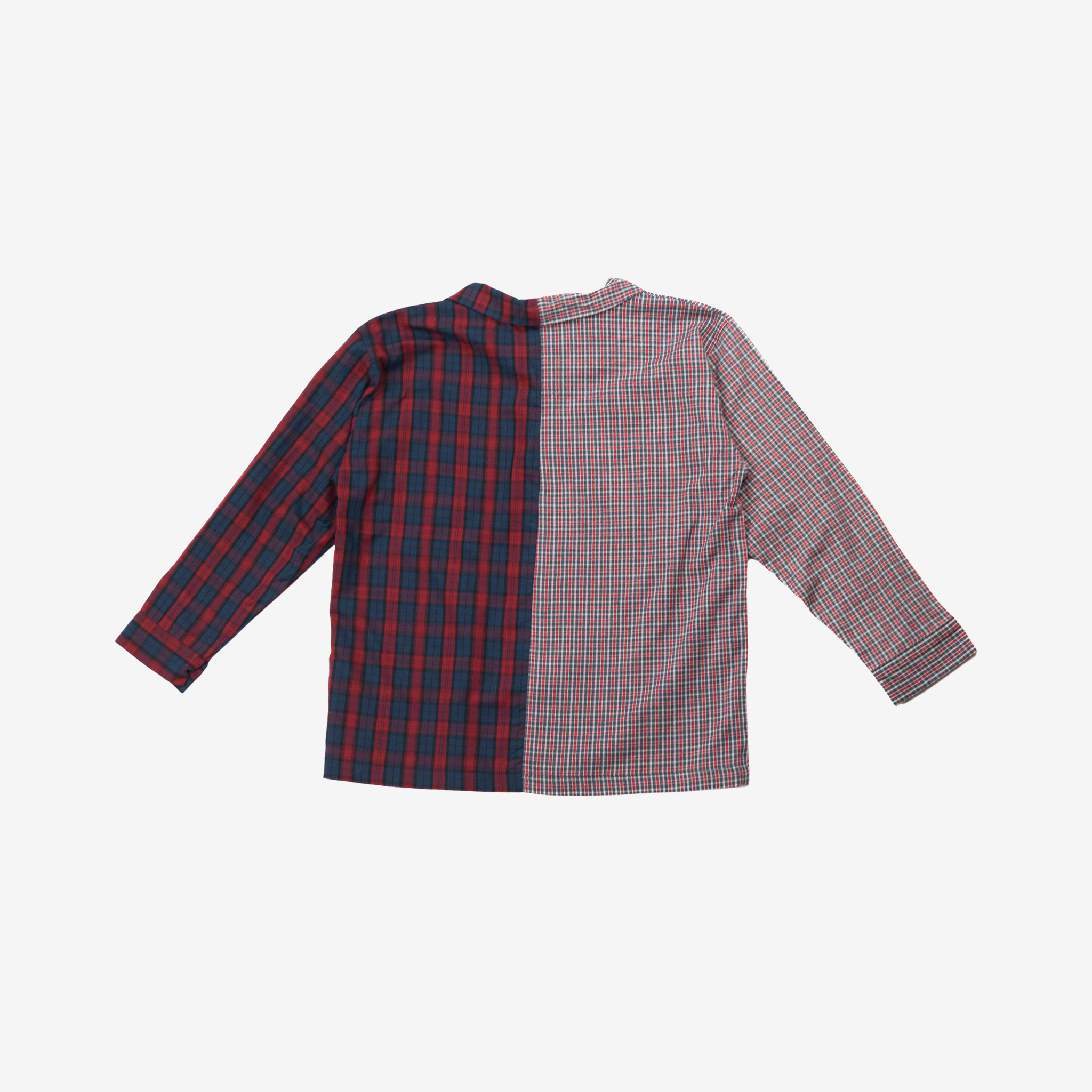Sleeve Shirt | Blue & Red | 7-8Y