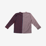 Sleeve Shirt | Blue & Red | 7-8Y