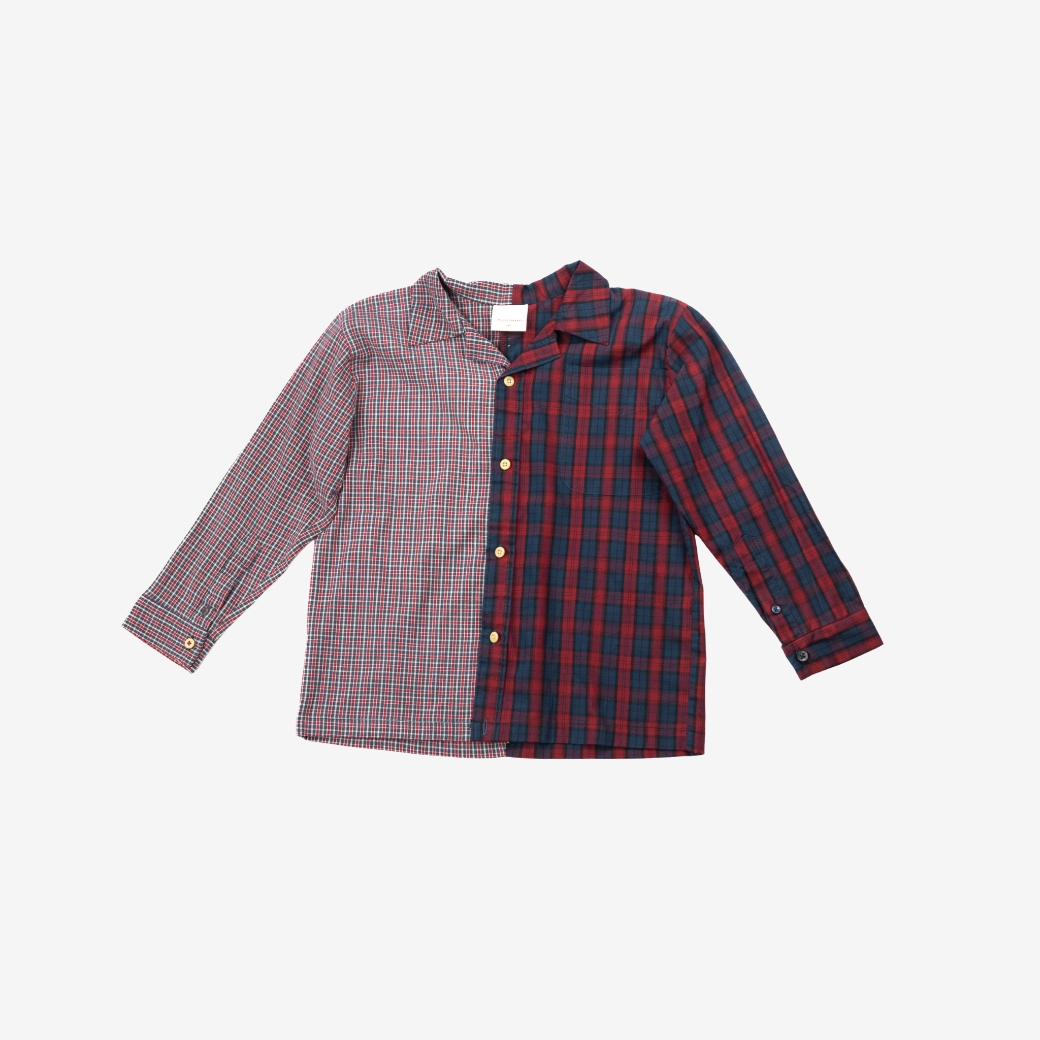 Sleeve Shirt | Blue & Red | 7-8Y