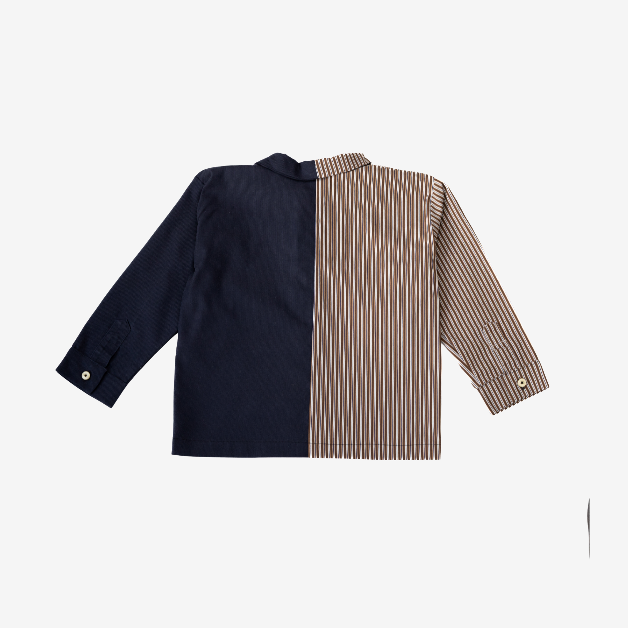 Sleeve Shirt | Brown & Blue | 2-3Y