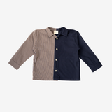 Sleeve Shirt | Brown & Blue | 2-3Y