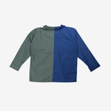 Sleeve Shirt | Green & Blue | 7-8Y