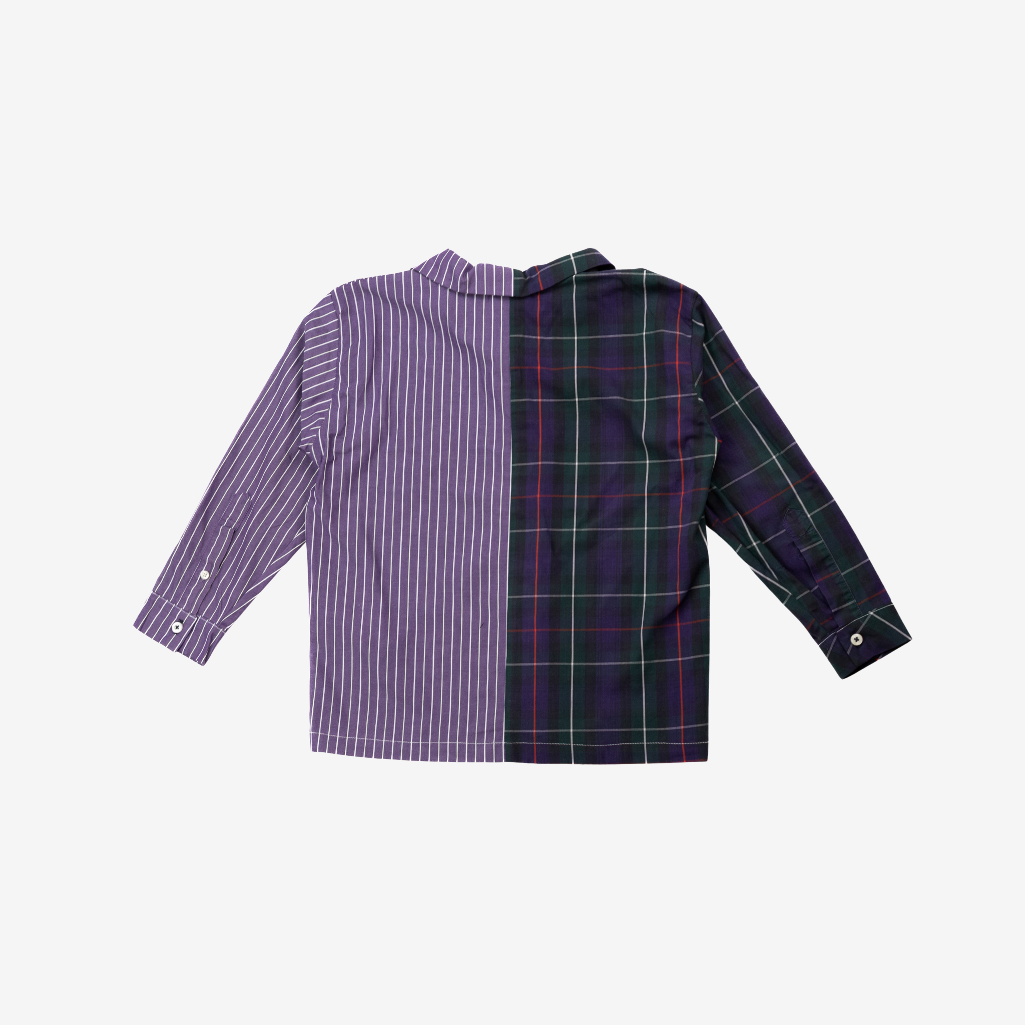 Sleeve Shirt | Green & Purple | 7-8Y