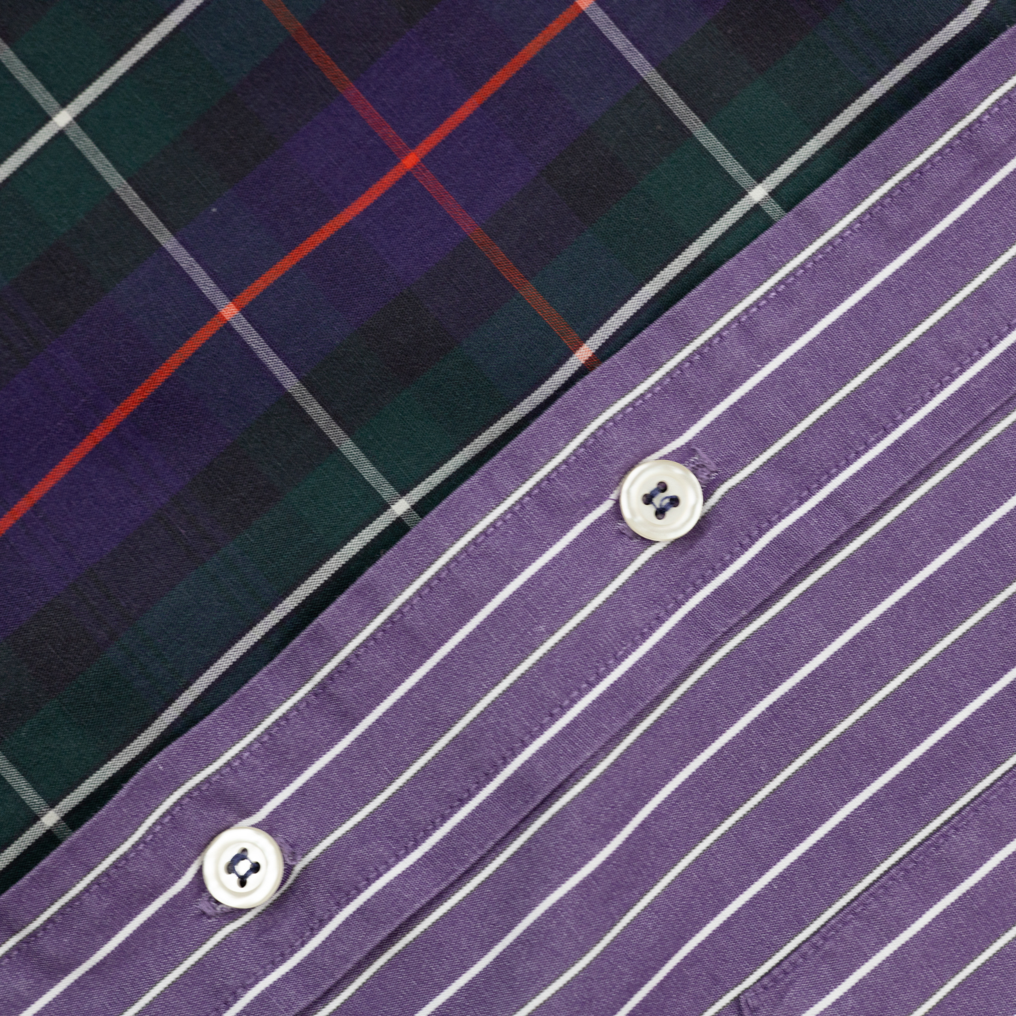 Sleeve Shirt | Green & Purple | 7-8Y