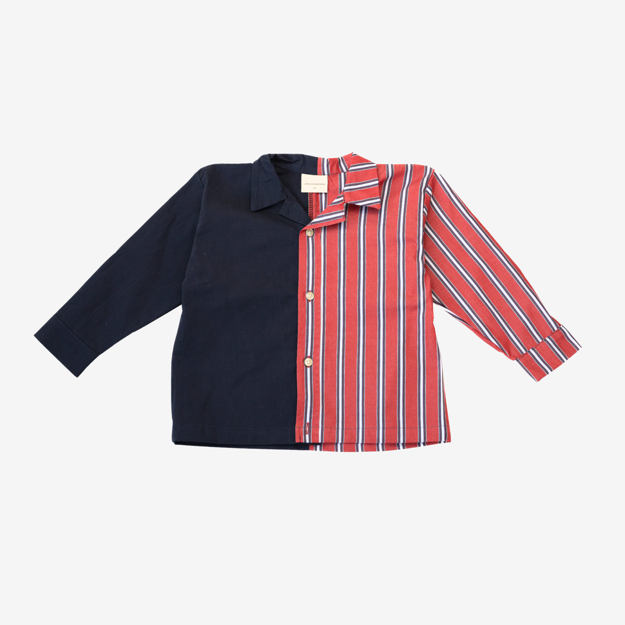 Sleeve Shirt | Red & Blue | 1-2Y