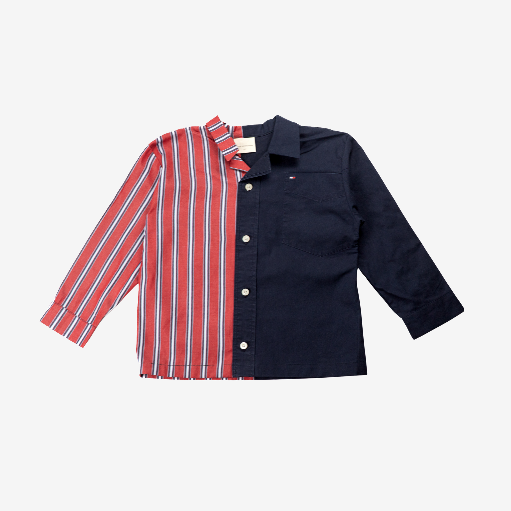 Sleeve Shirt | Blue & Red | 3-4Y