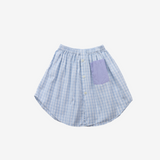 Skirt | Blue & Lila | 7-8Y