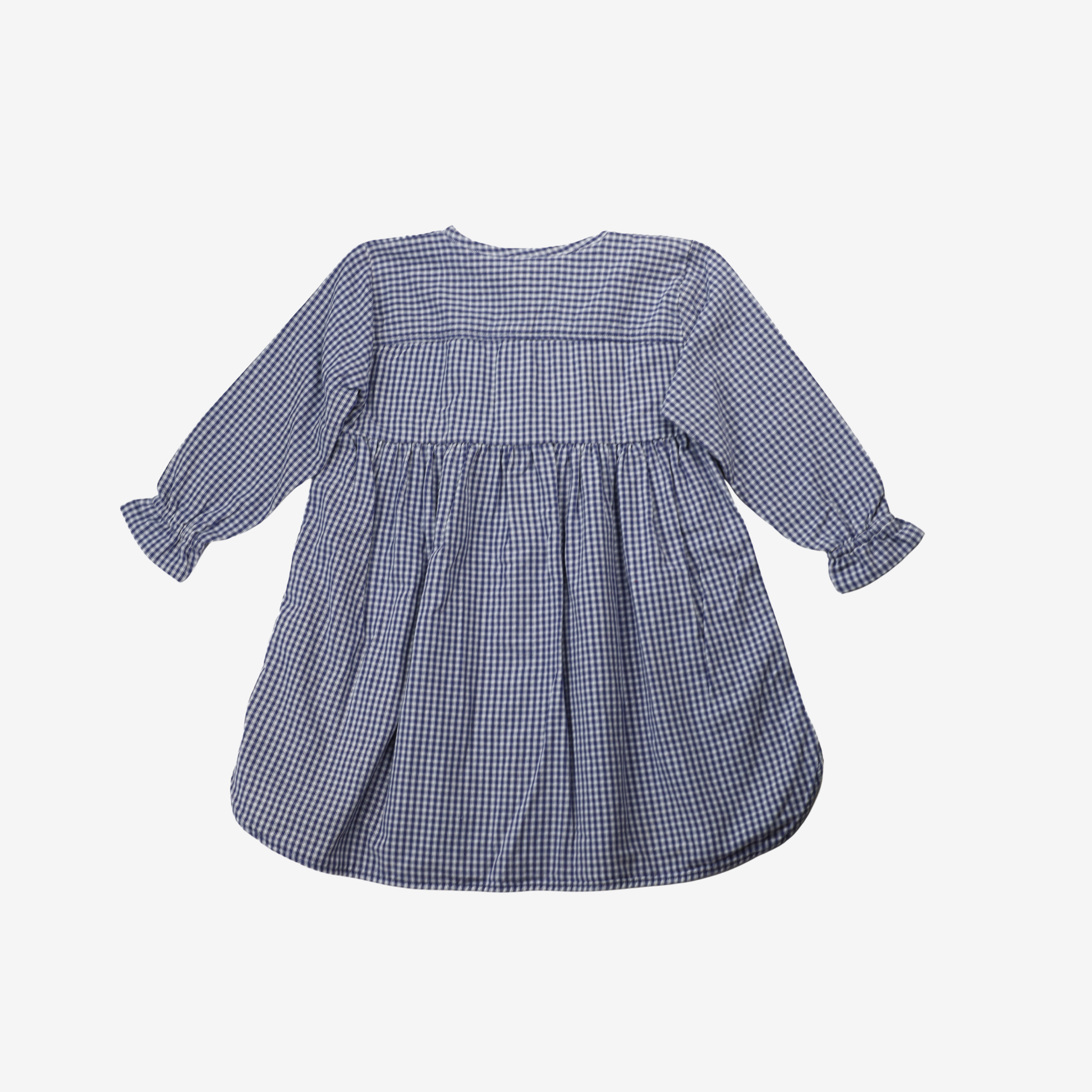Sleeve Dress | Blue Checks | 5-6Y