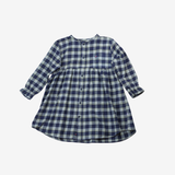 Sleeve Dress | Blue Checks | 5-6Y