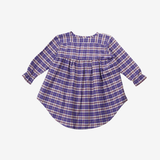 Sleeve Dress | Purple Checks | 2-3Y