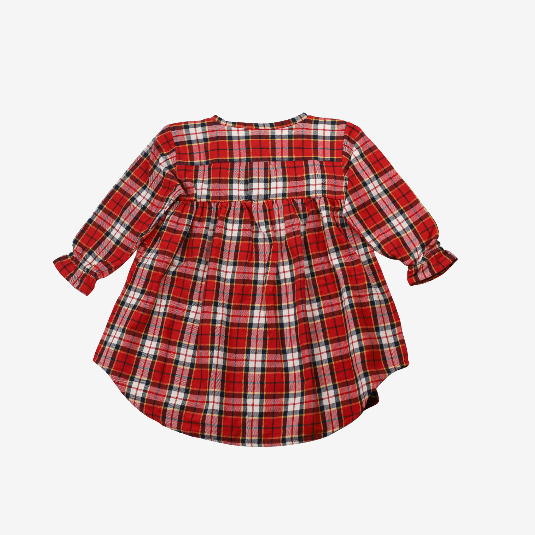 Sleeve Dress | Red Checks | 2-3Y