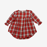 Sleeve Dress | Red Checks | 2-3Y