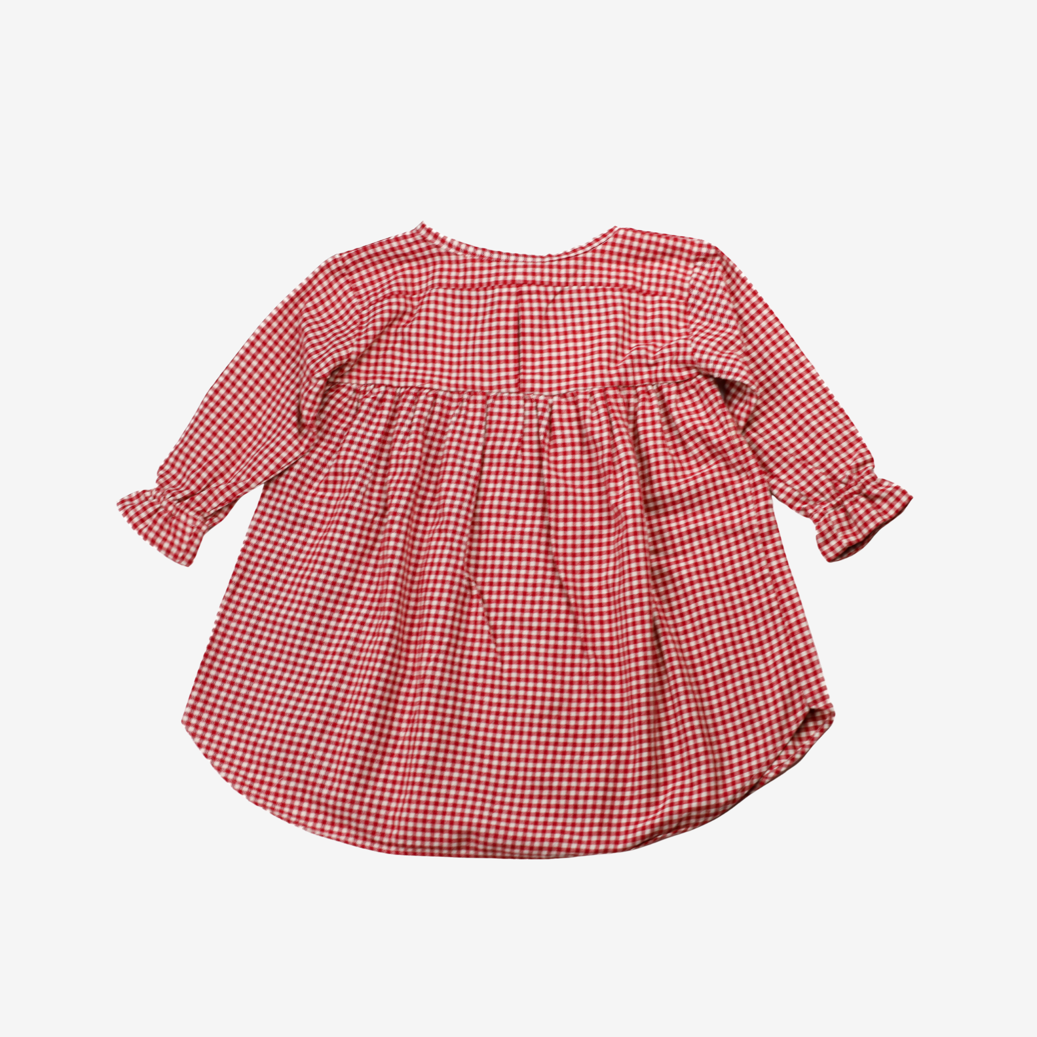 Sleeve Dress | Red Checks | 1-2Y