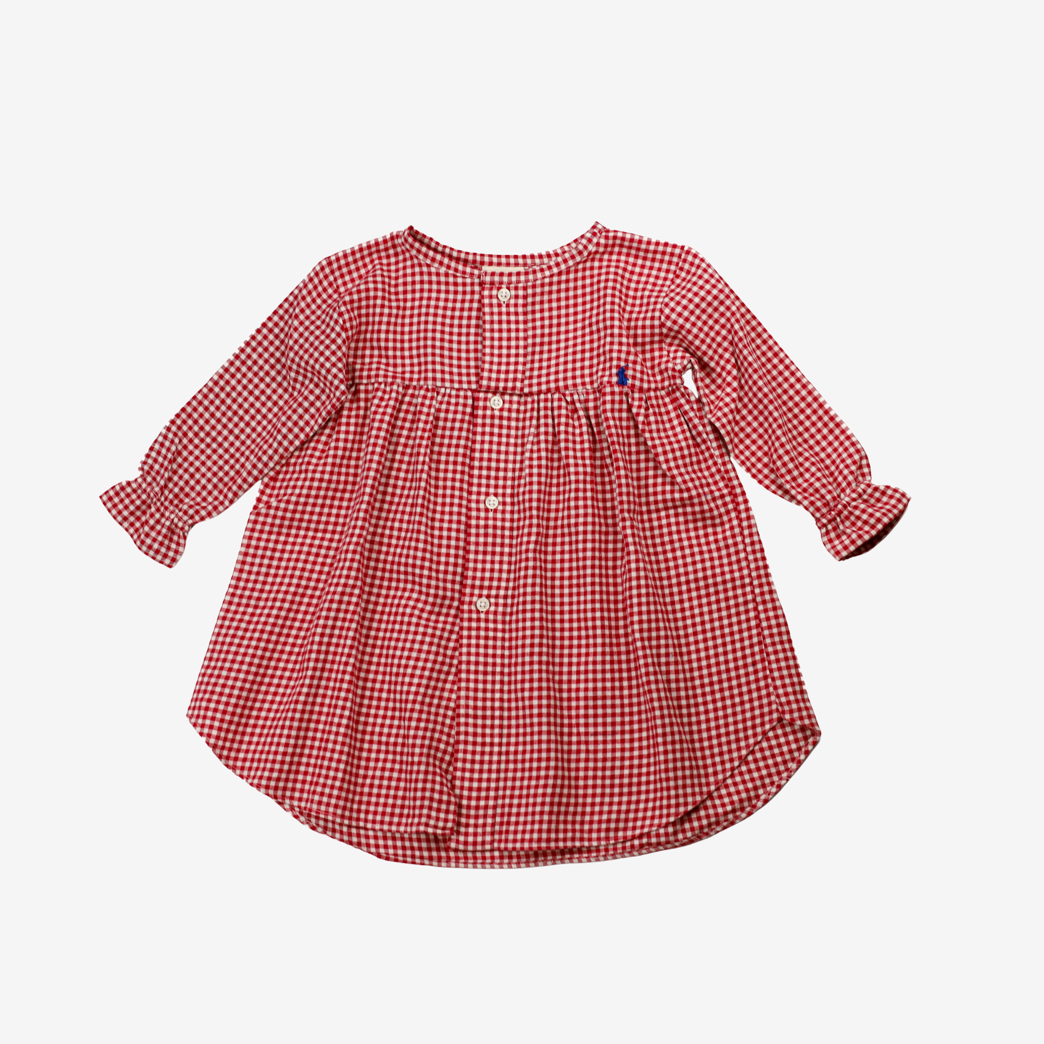 Sleeve Dress | Red Checks | 1-2Y