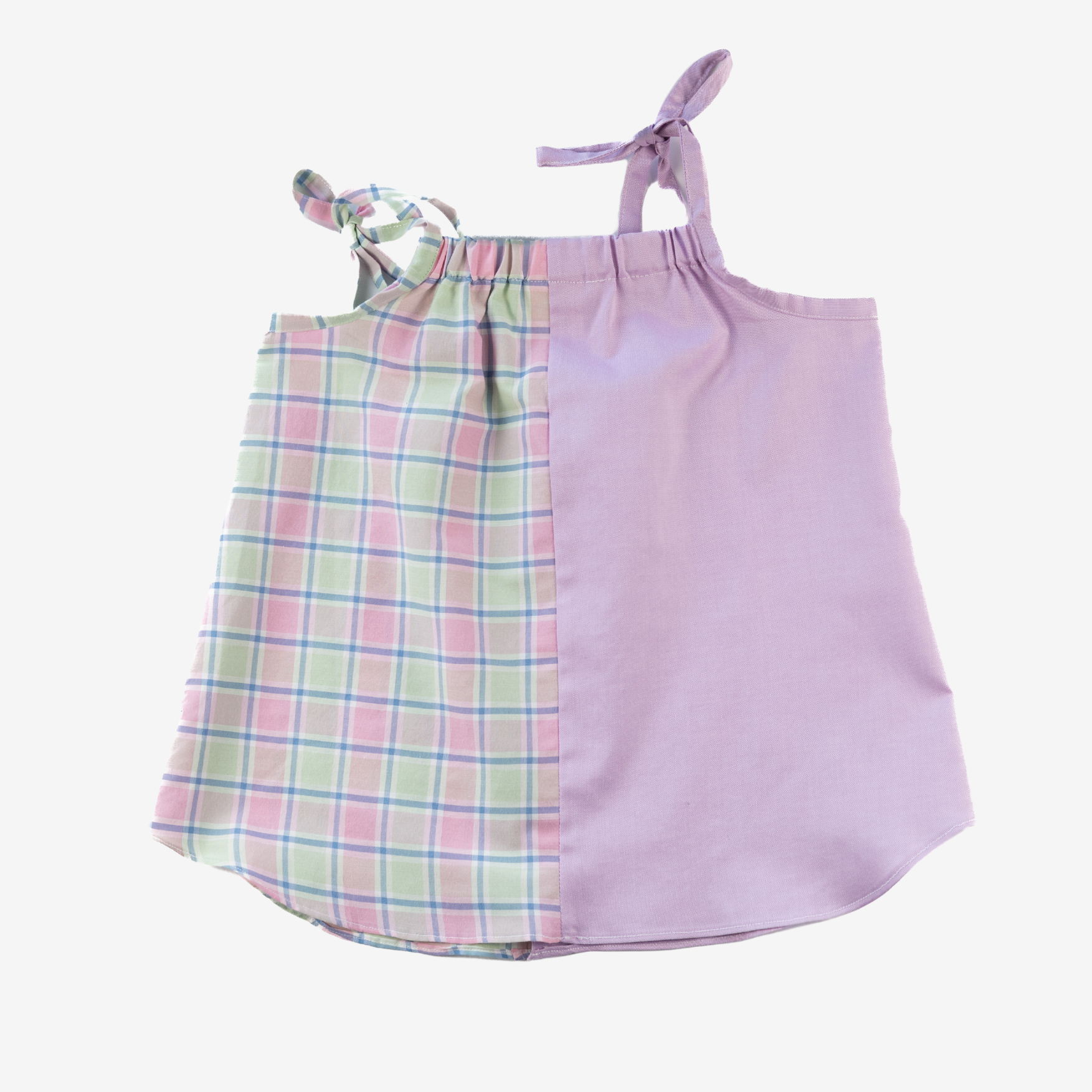 Strap Dress | Green & Pink | 1-2Y