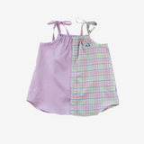 Strap Dress | Green & Pink | 1-2Y