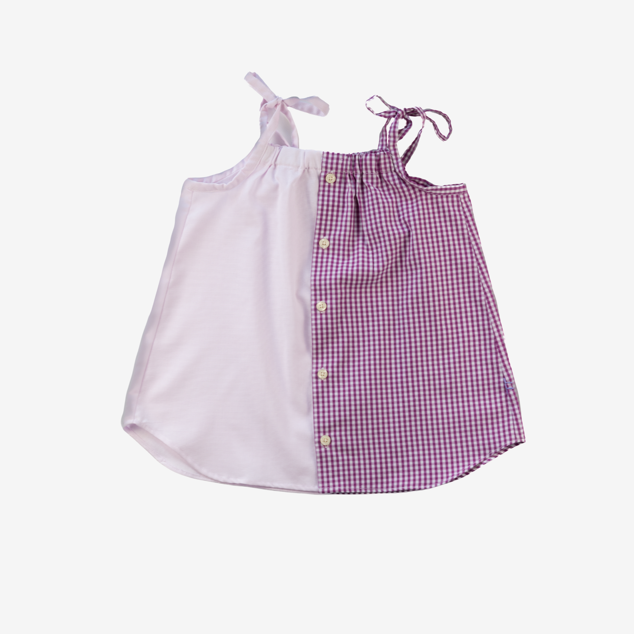 Strap Dress | Pink & Pink | 1-2Y