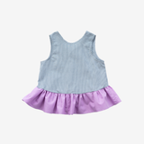 Top | Green & Lila | 7-8Y